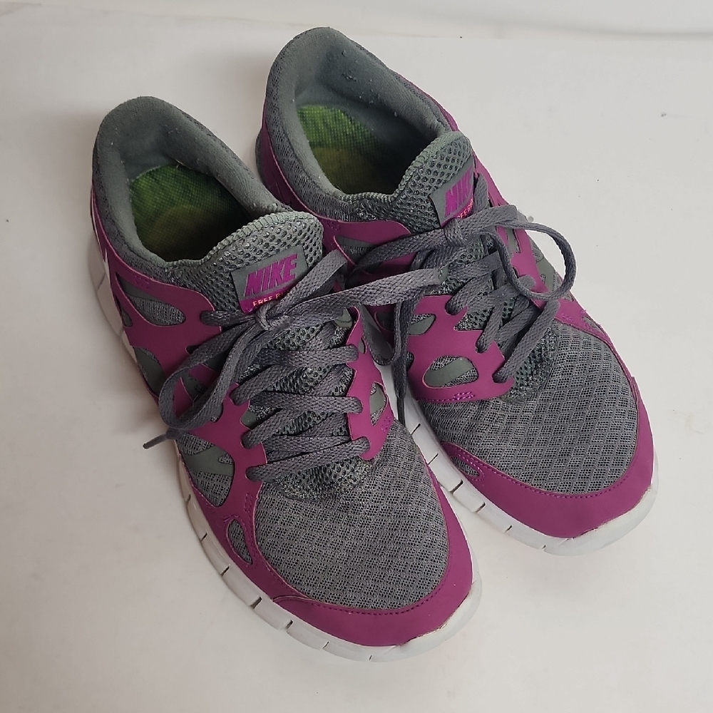 Nike Free Run 2 Women's Gray & Pink Running Shoes Sz 8